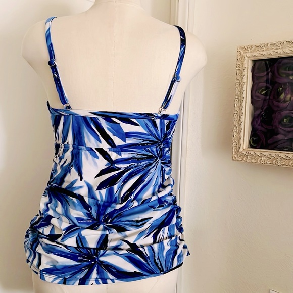 Tankini / Flattering Design In Blues - Picture 4 of 10